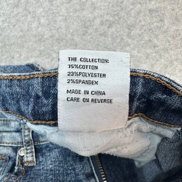 Encrypted Moto Jeans Youth Size 18 Blue Medium Wash Mid Rise Streetwear Straight - Picture 5 of 9